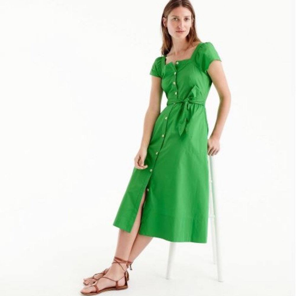 J Crew Women’s green dress, new with tags, POCKETS